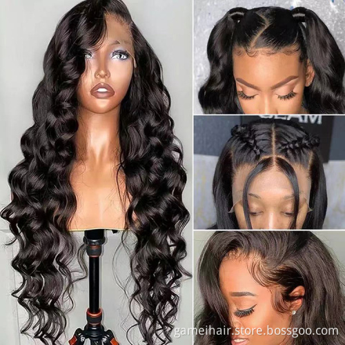 Brazilian Hair Body Wave Human Lace Wigs Bodywave Human Hair Wigs Lace Front Loose Body Waves Wig 13X4 Pre Plucked 40 Inches